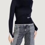 Maglione Karl Lagerfeld Jeans klj mock neck sweater Nero - Foto 1