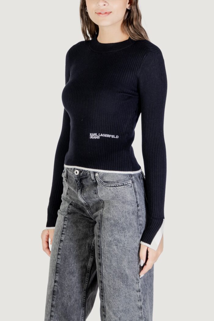 Maglione Karl Lagerfeld Jeans klj mock neck sweater Nero