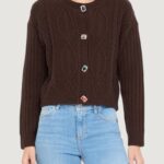 Maglione Liu-Jo ecs maglia aperta m/l Cioccolato - Foto 1