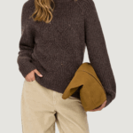 Maglione Only onlgila life ls structure o-neck bf knt Marrone Scuro - Foto 1