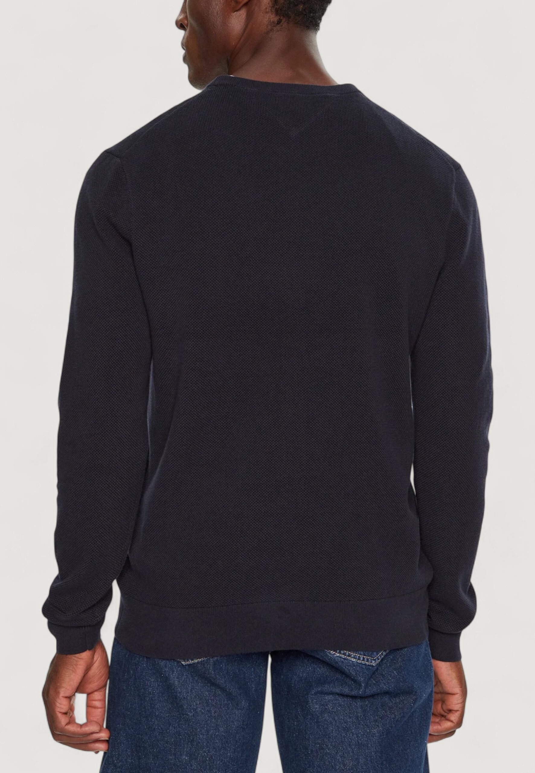 Maglione Tommy Hilfiger essential structure Blu - Foto 3