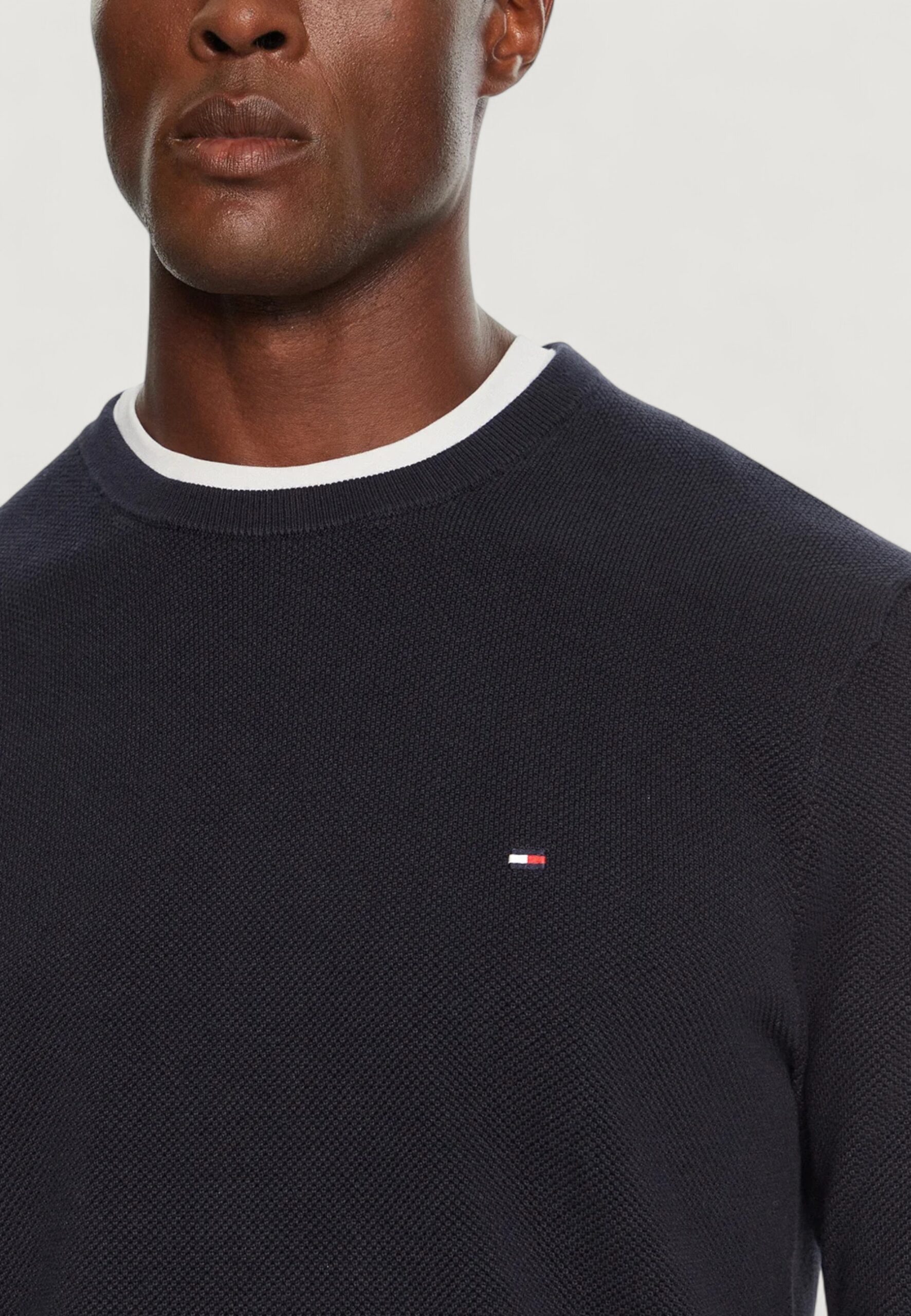 Maglione Tommy Hilfiger essential structure Blu - Foto 4