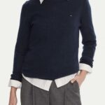 Maglione Tommy Hilfiger soft wool c-nk sweat Blue scuro - Foto 1