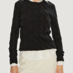 Maglione Tommy Hilfiger soft wool cable c-nk Nero - Foto 1
