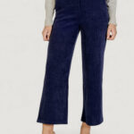 Pantaloni a palazzo ICHI ihkate corduroy pa2 Blu marine - Foto 1