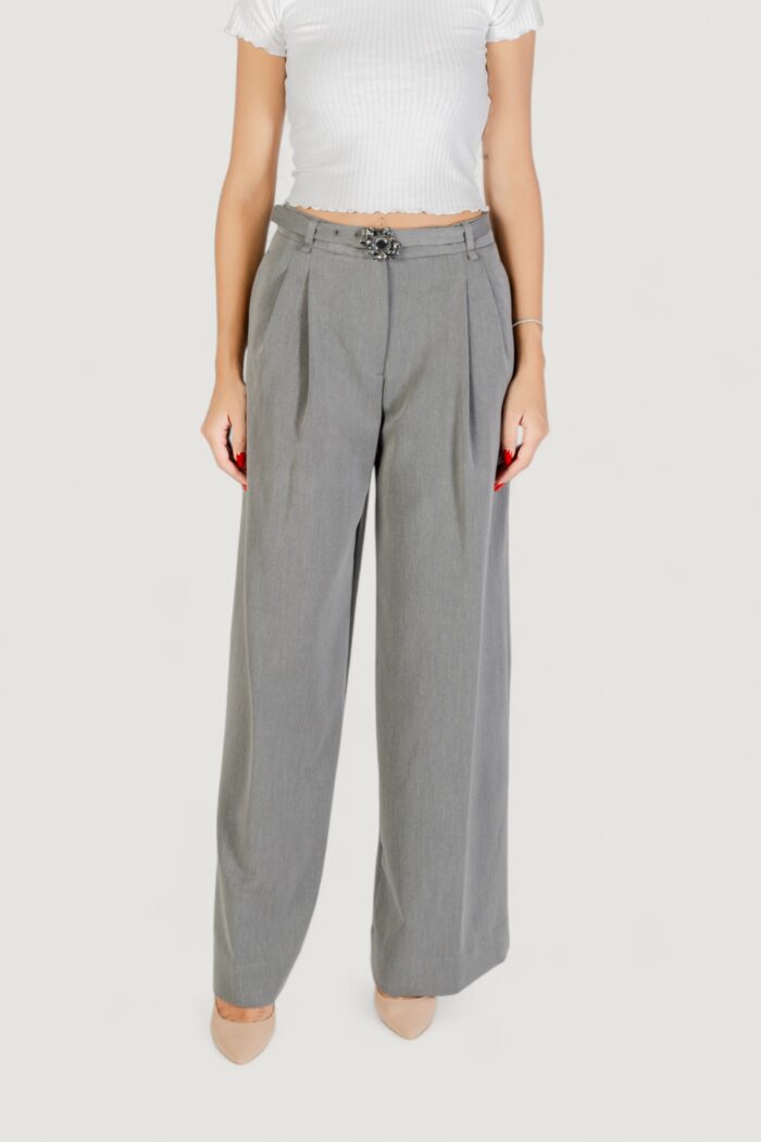Pantaloni a palazzo Liu-Jo ecs pant.pieghe Grigio