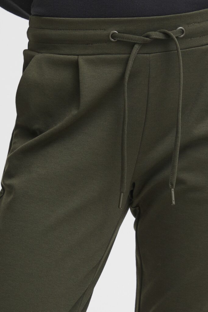 Pantaloni a sigaretta ICHI ihkate pa2 long Verde Oliva