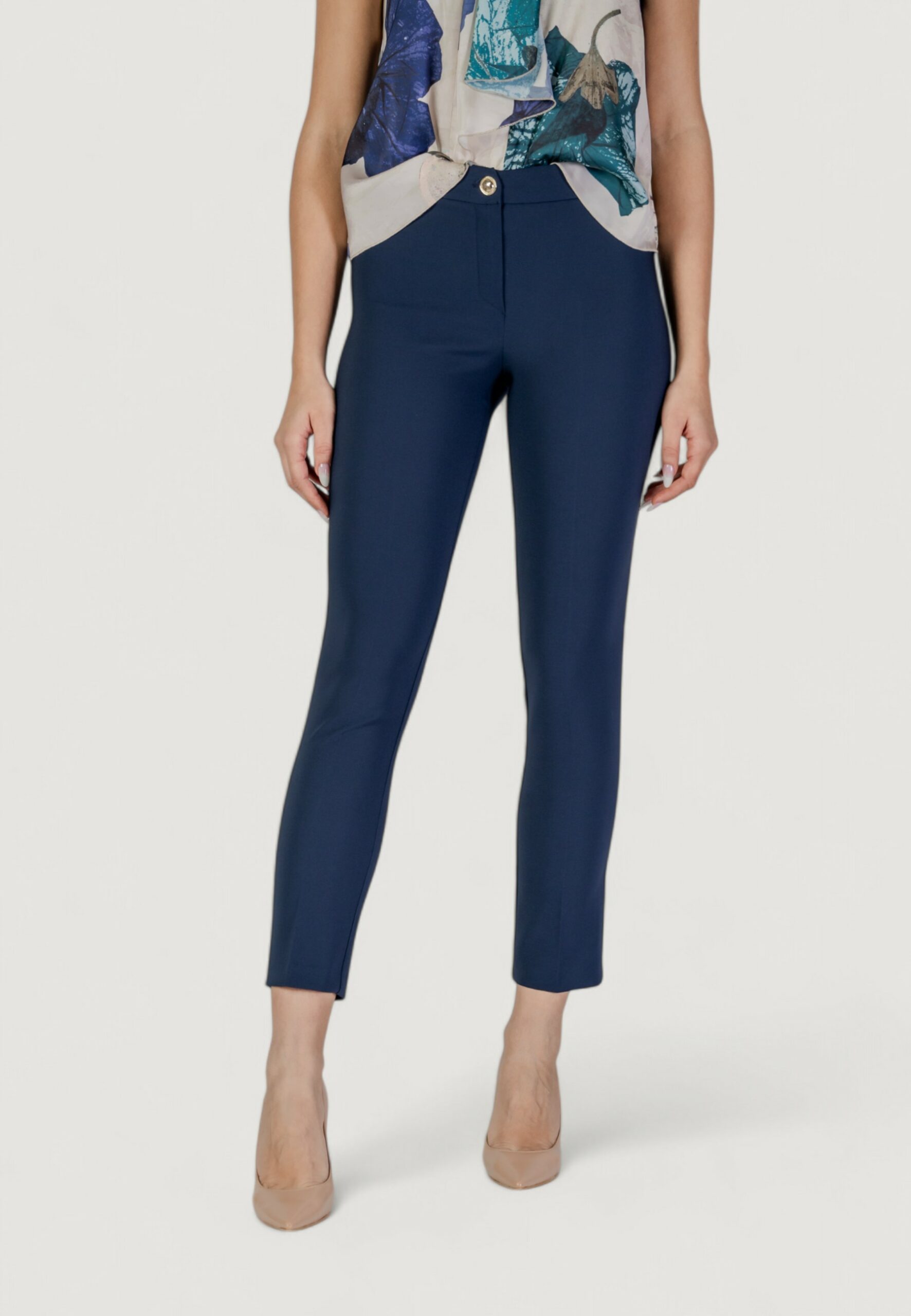 Pantaloni a sigaretta Rinascimento Blu - Foto 1