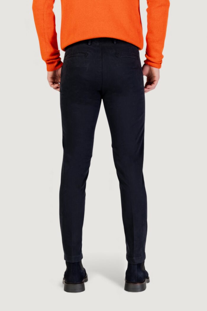 Pantaloni slim Borghese chino – slim fit Blu