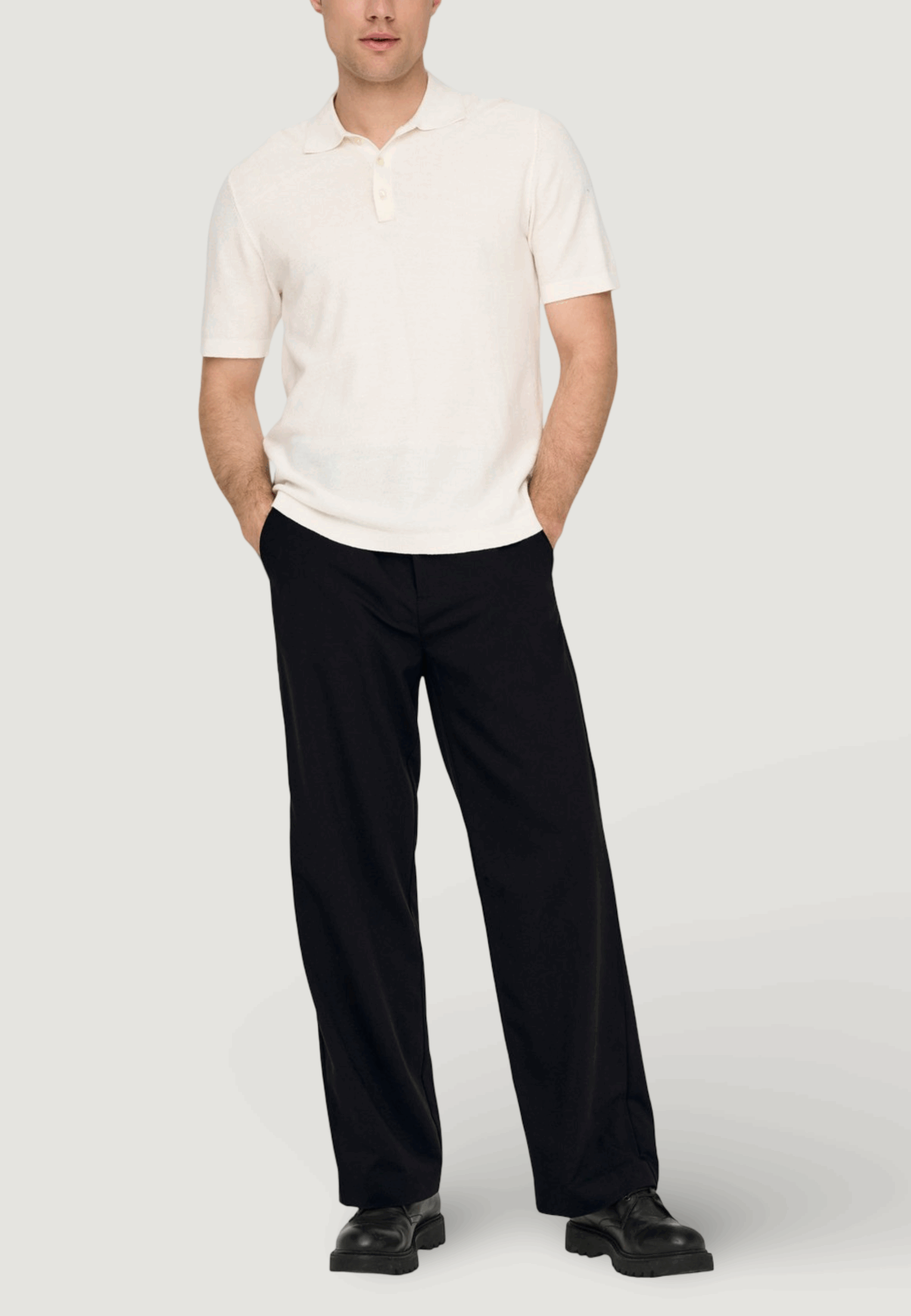 Pantaloni Only & Sons onsbob-le loose 0071. pant noos Nero - Foto 3