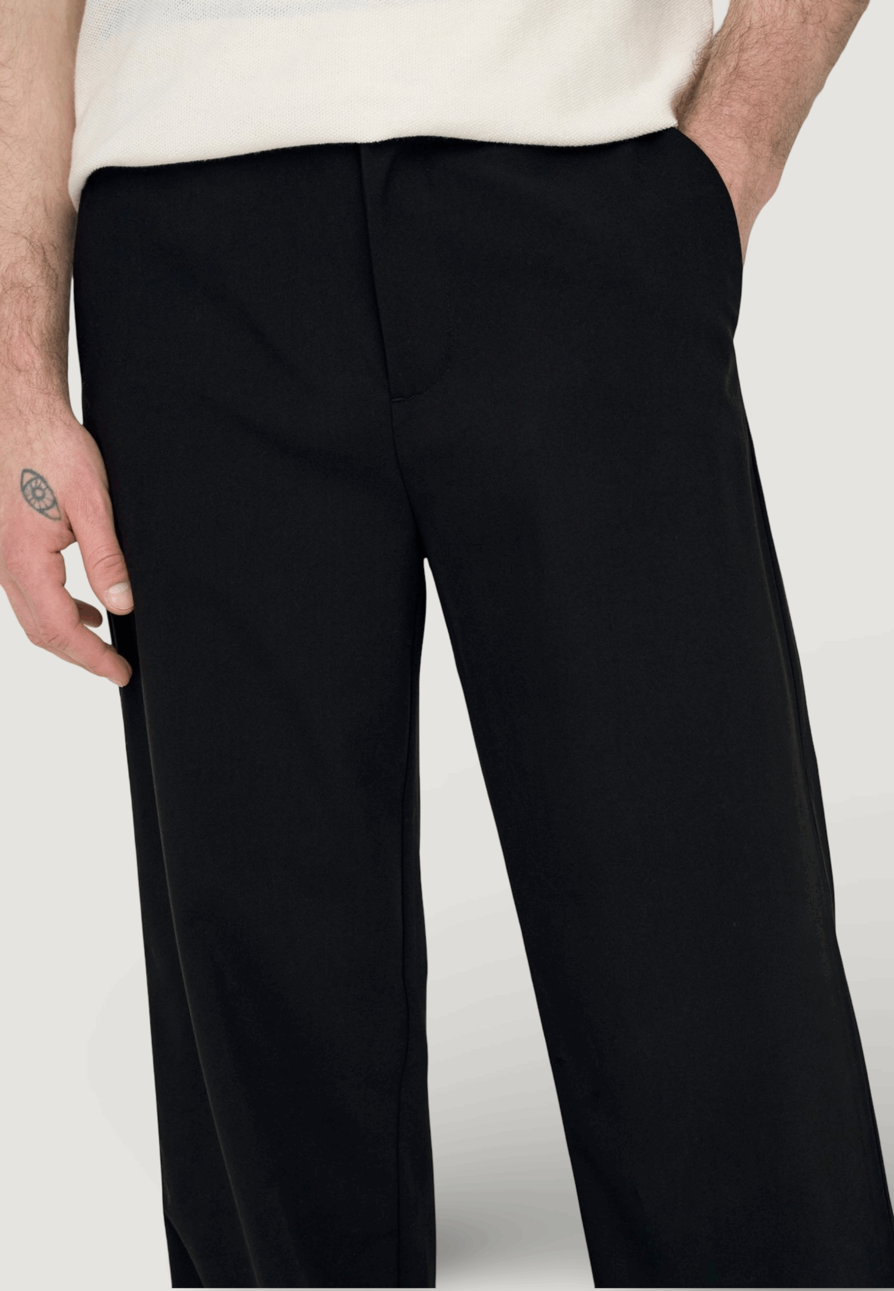 Pantaloni Only & Sons onsbob-le loose 0071. pant noos Nero - Foto 4