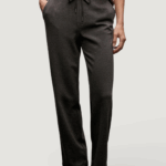 Pantaloni regular Street One straight leg w. tape at sides Marrone - Foto 1