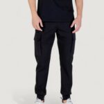 Pantaloni sportivi Antony Morato regular fit with logoed rubber flag Nero - Foto 1