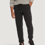 Pantaloni sportivi Calvin Klein Jeans chenille monologo sw Nero - Foto 1