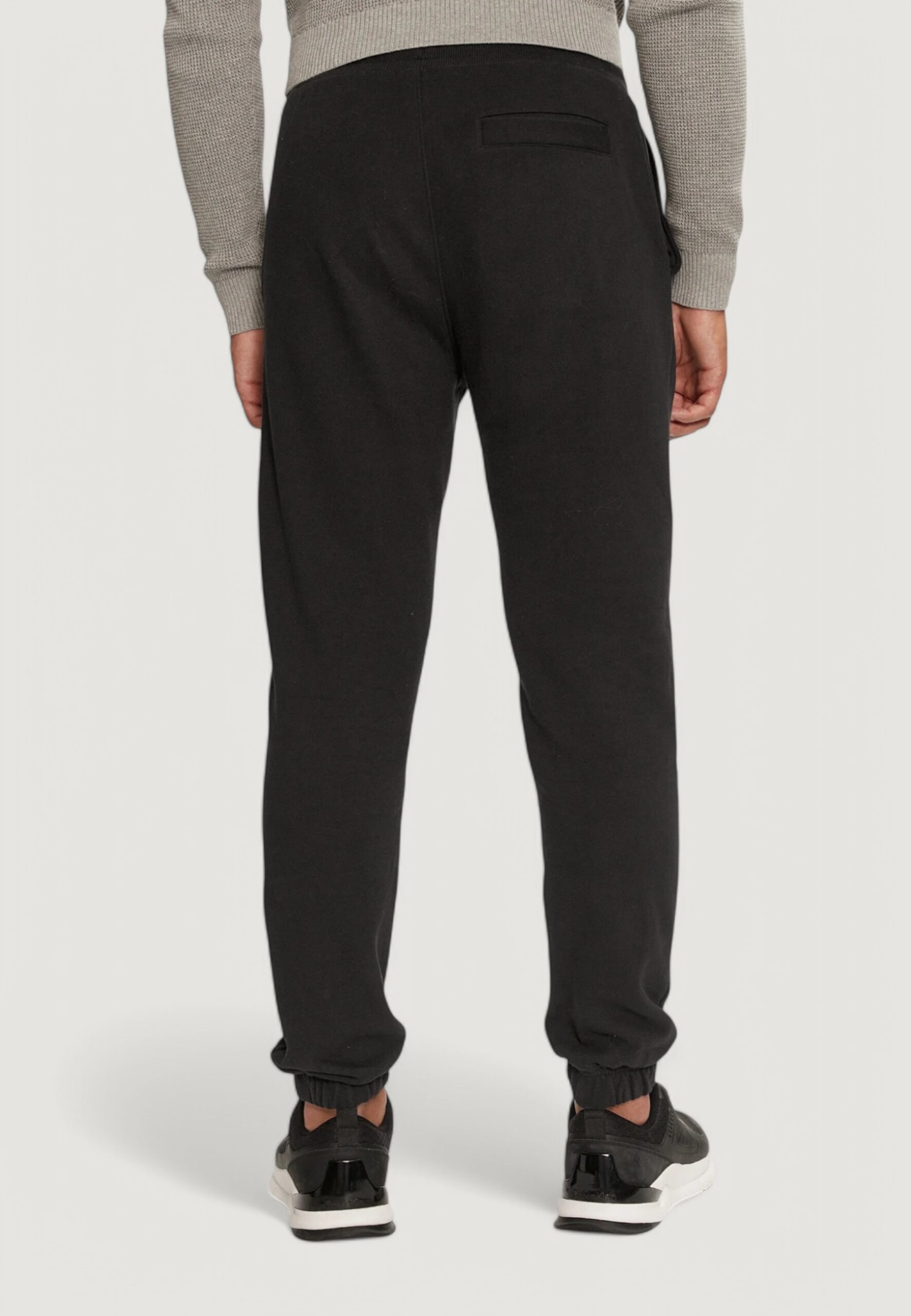 Pantaloni sportivi Calvin Klein Jeans chenille monologo sw Nero - Foto 3