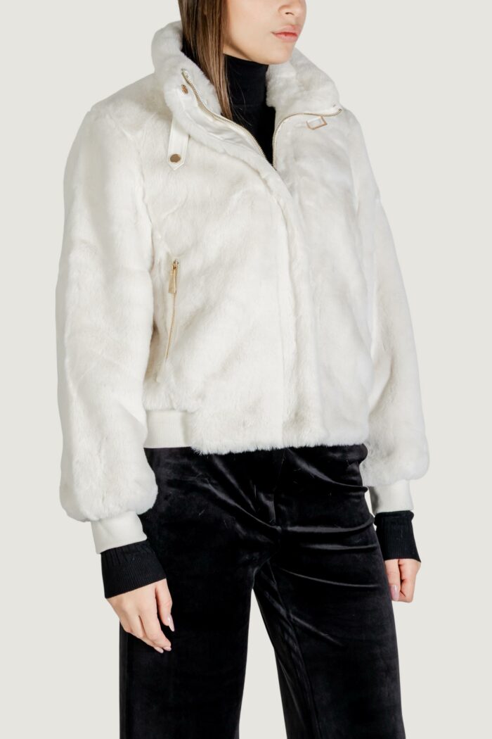 Pelliccia ecologica Choral pelliccia bomber corto Bianco