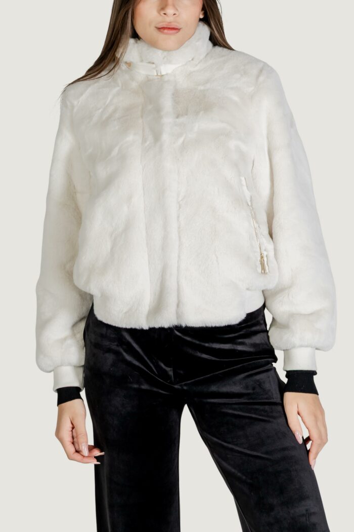 Pelliccia ecologica Choral pelliccia bomber corto Bianco