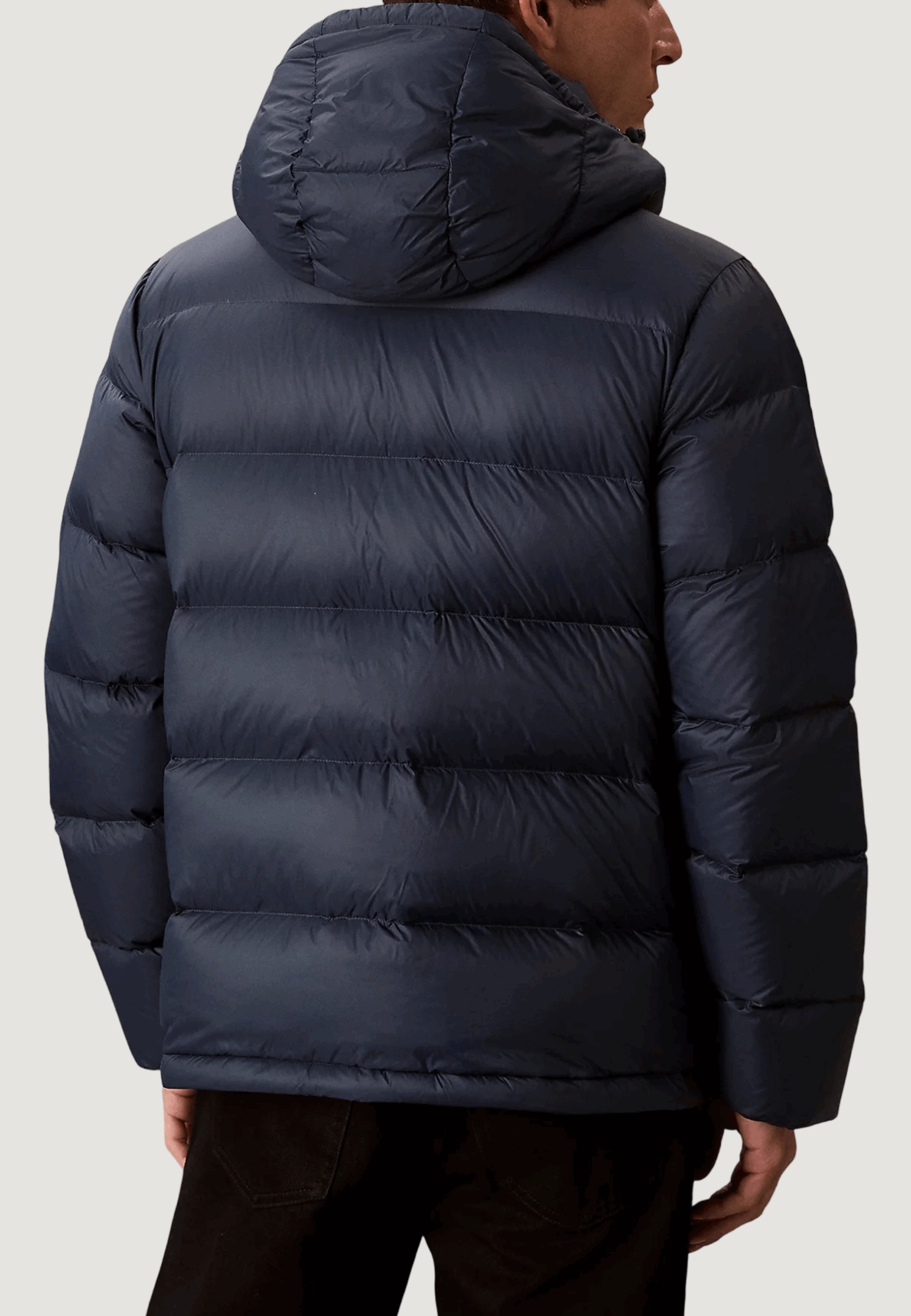 Piumino Calvin Klein Jeans ls nylon zip off hoo Blu - Foto 2