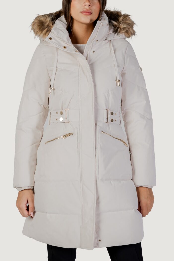 Piumino Guess fatema belted puffer Panna