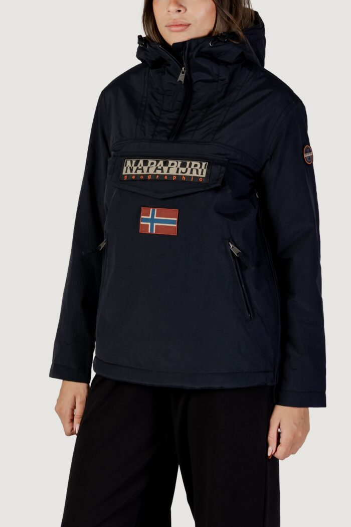 Giacchetto Napapijri rainforest w pkt 4 Nero