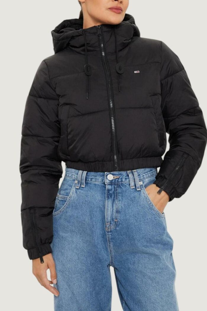 Piumino Tommy Hilfiger Jeans tjw crp hooded puffe Nero