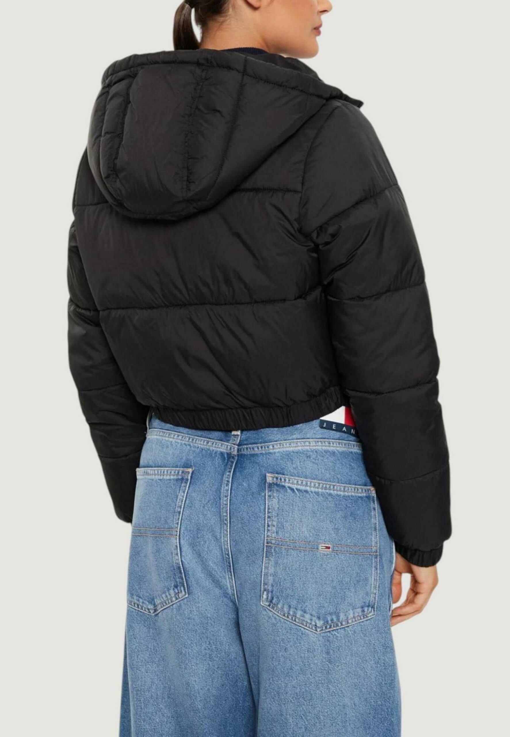 Piumino Tommy Hilfiger Jeans tjw crp hooded puffe Nero - Foto 2