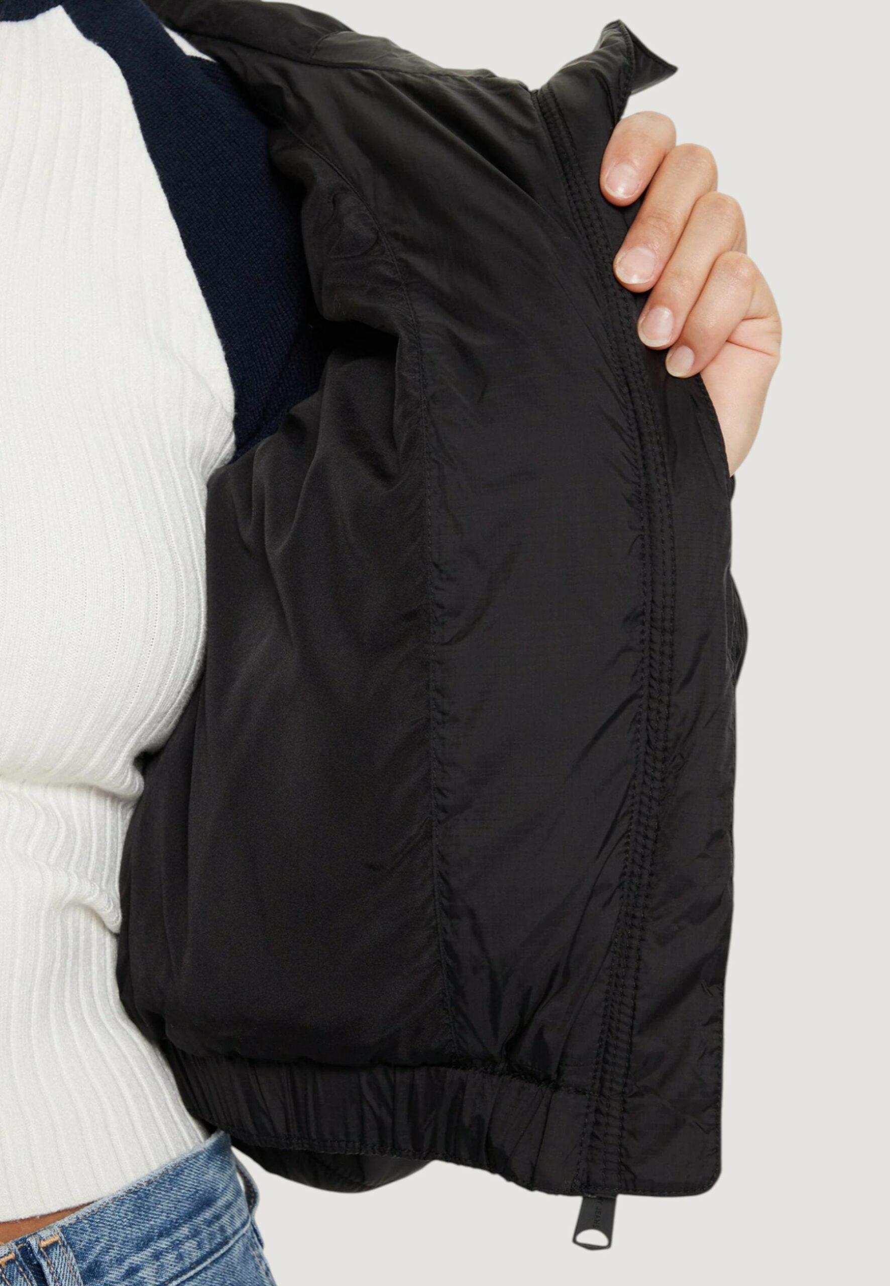 Piumino Tommy Hilfiger Jeans tjw crp hooded puffe Nero - Foto 3