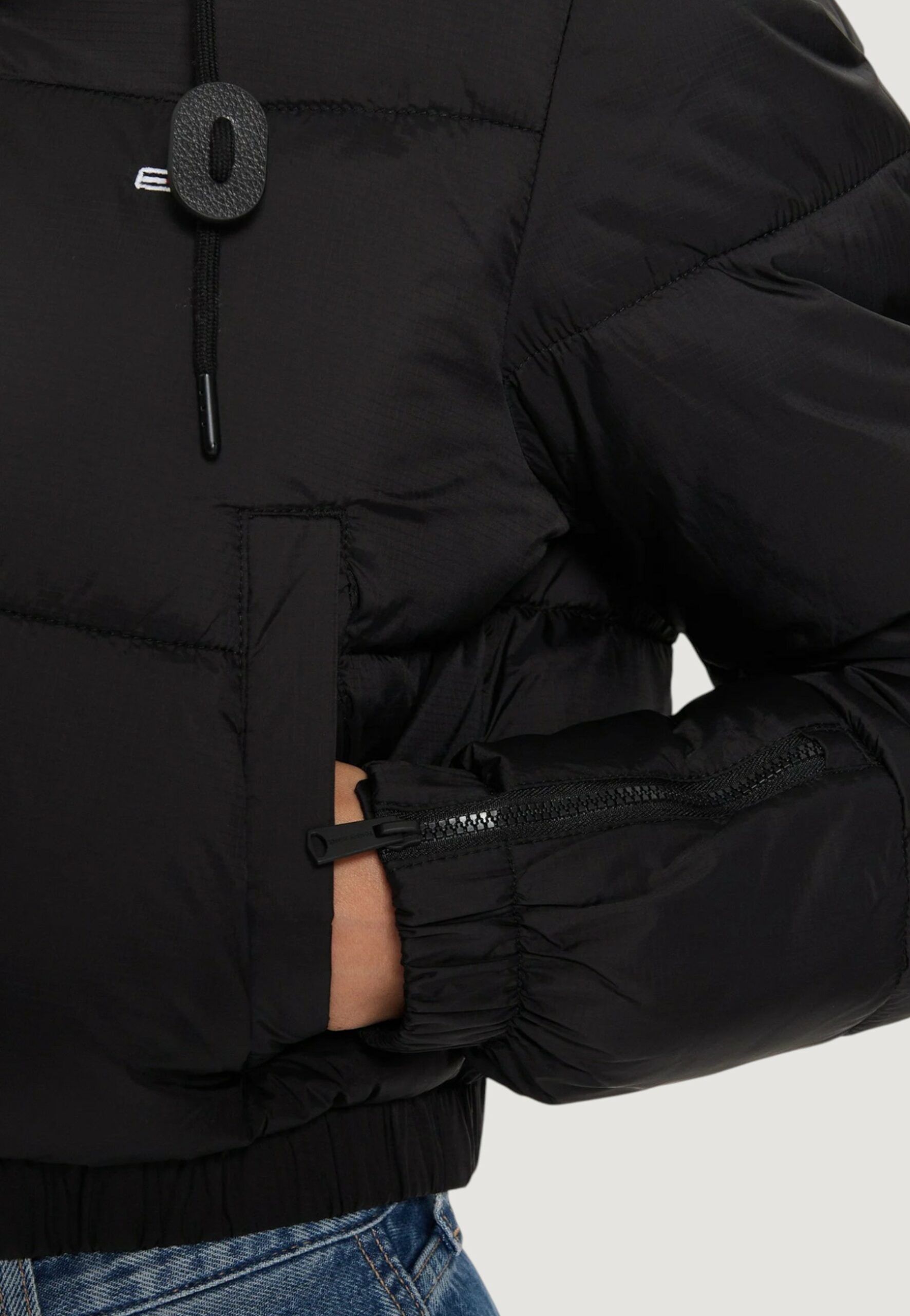 Piumino Tommy Hilfiger Jeans tjw crp hooded puffe Nero - Foto 4