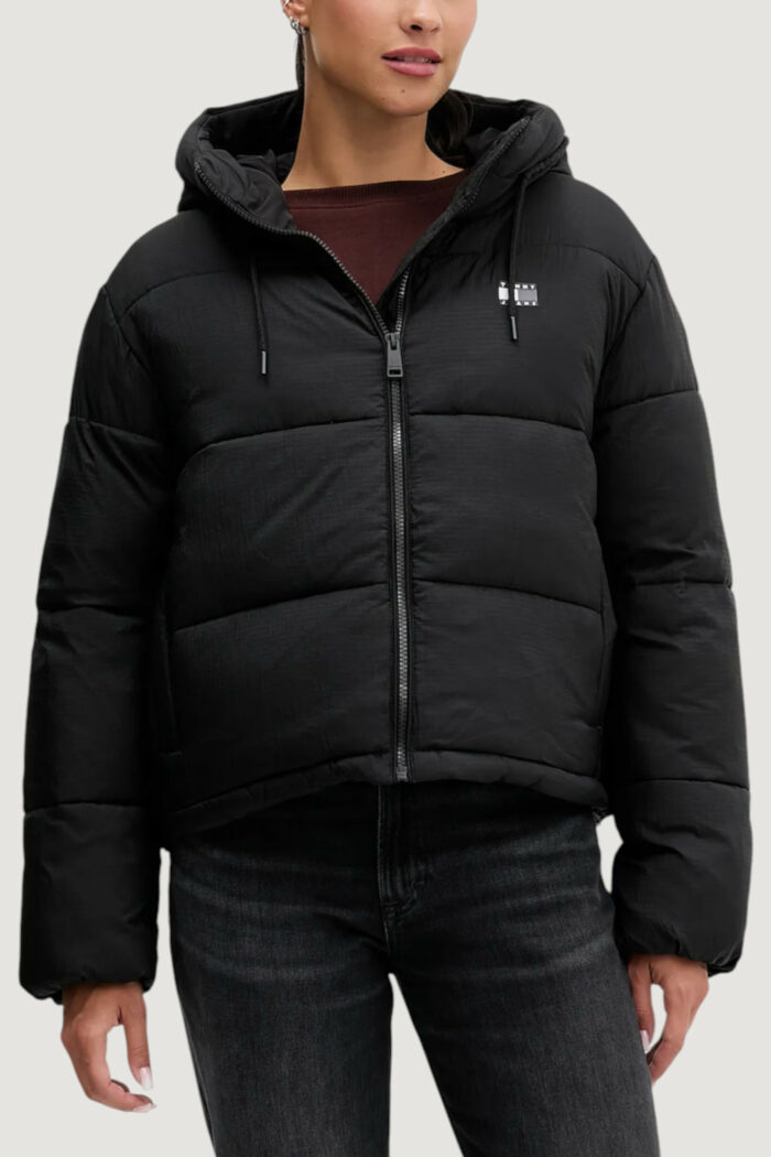 Piumino Tommy Hilfiger Jeans tjw hooded puffer ja Nero