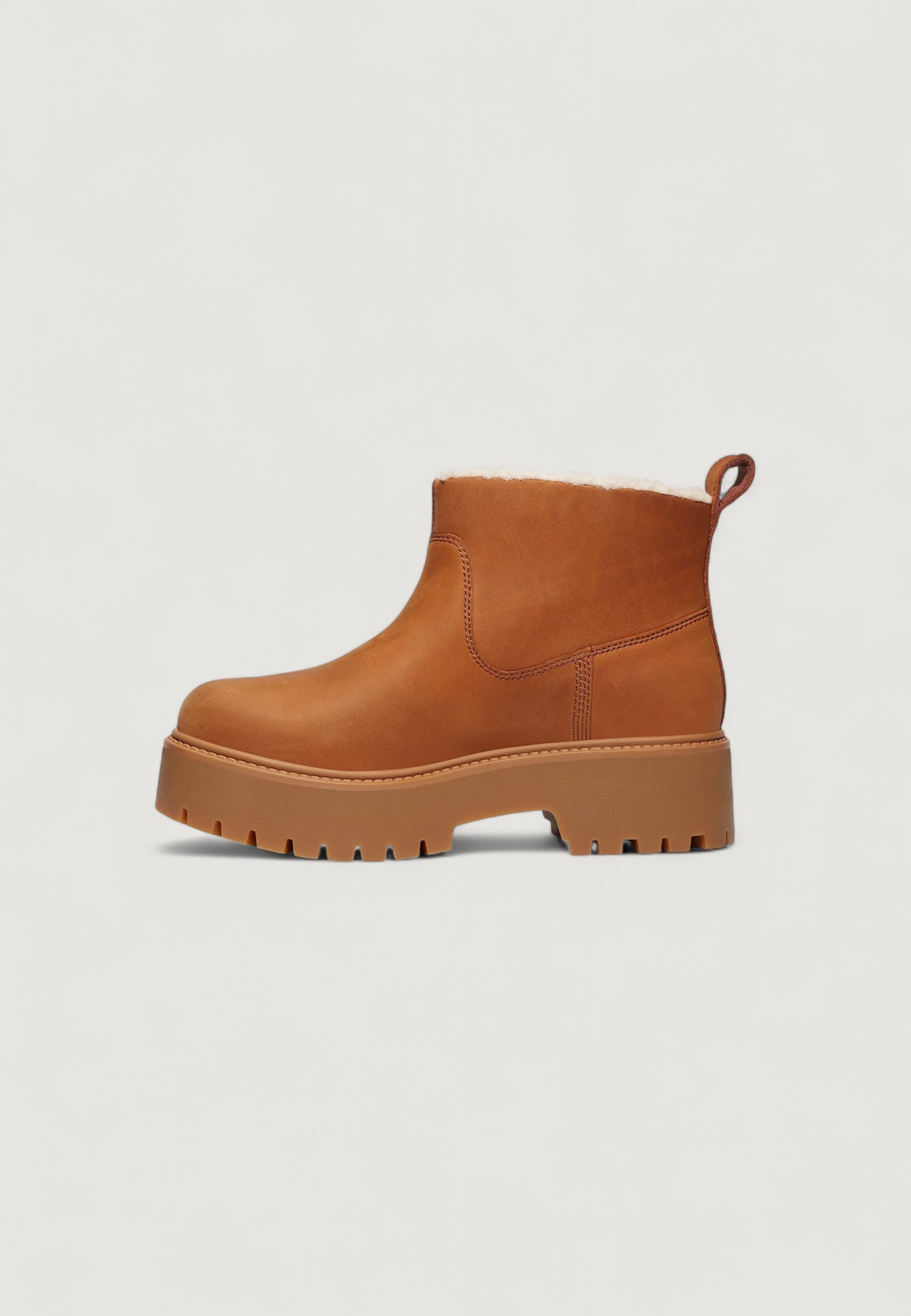 Stivali TIMBERLAND stst mid warm lined boot rust, wide Marrone - Foto 3