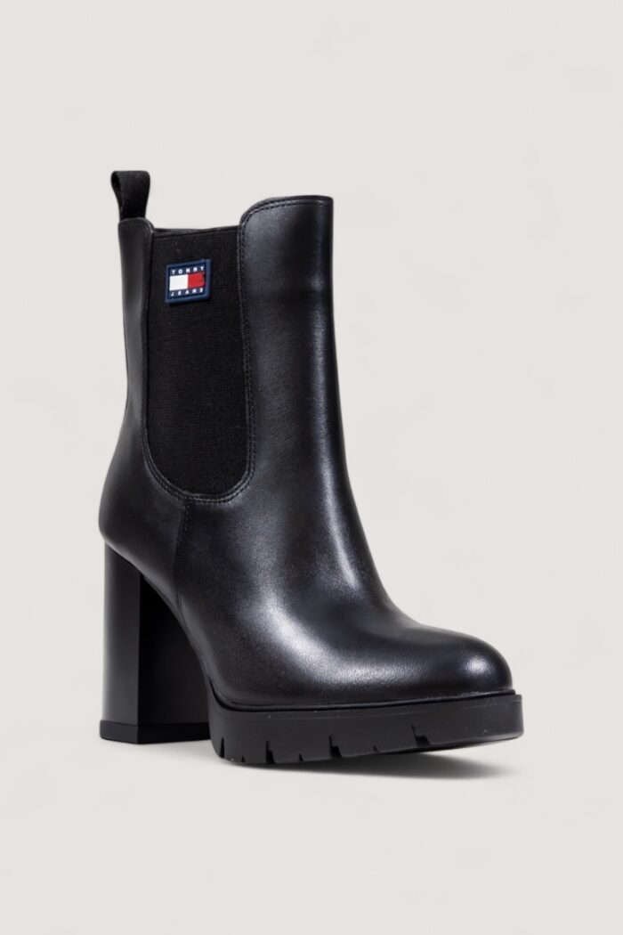 Stivali Tommy Hilfiger Jeans tjw leather heel boo Nero