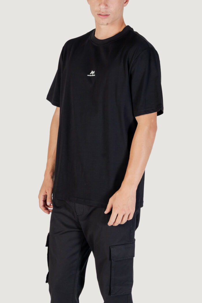 T-shirt Antony Morato relaxed with rubber flock logo print Nero