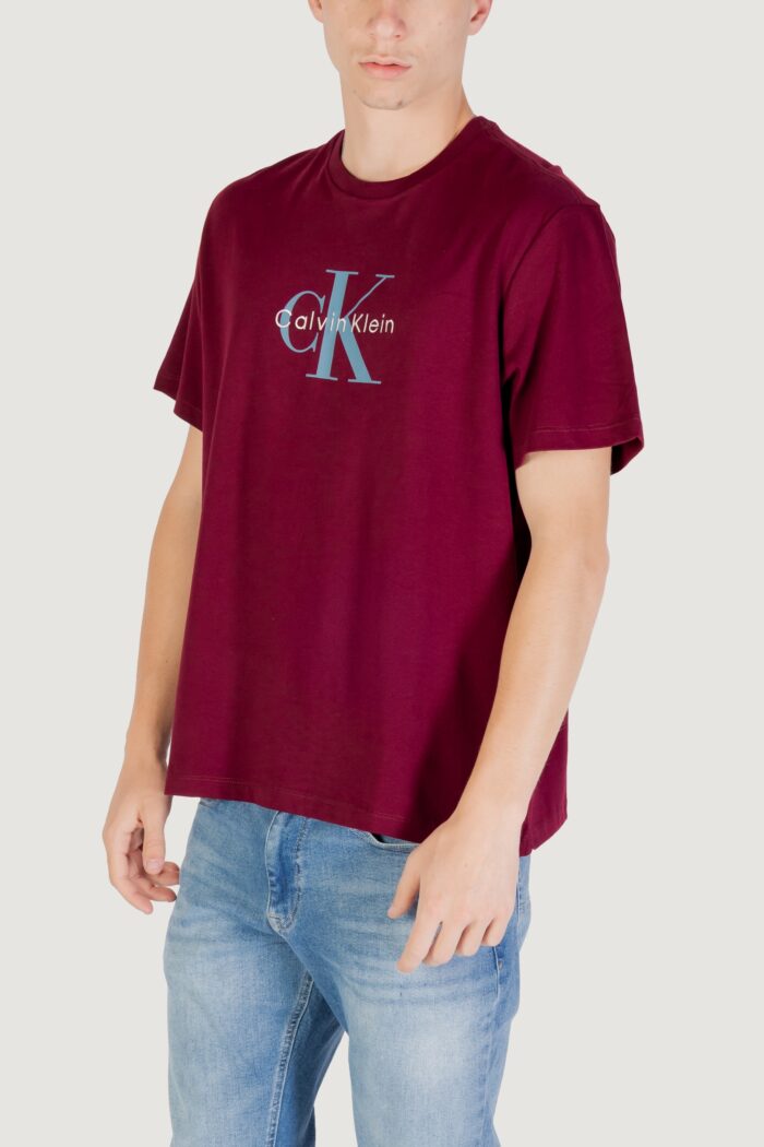 T-shirt Calvin Klein Jeans ss hero monologo tee Bordeaux