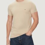T-shirt Tommy Hilfiger stretch slim fit tee Beige chiaro - Foto 1