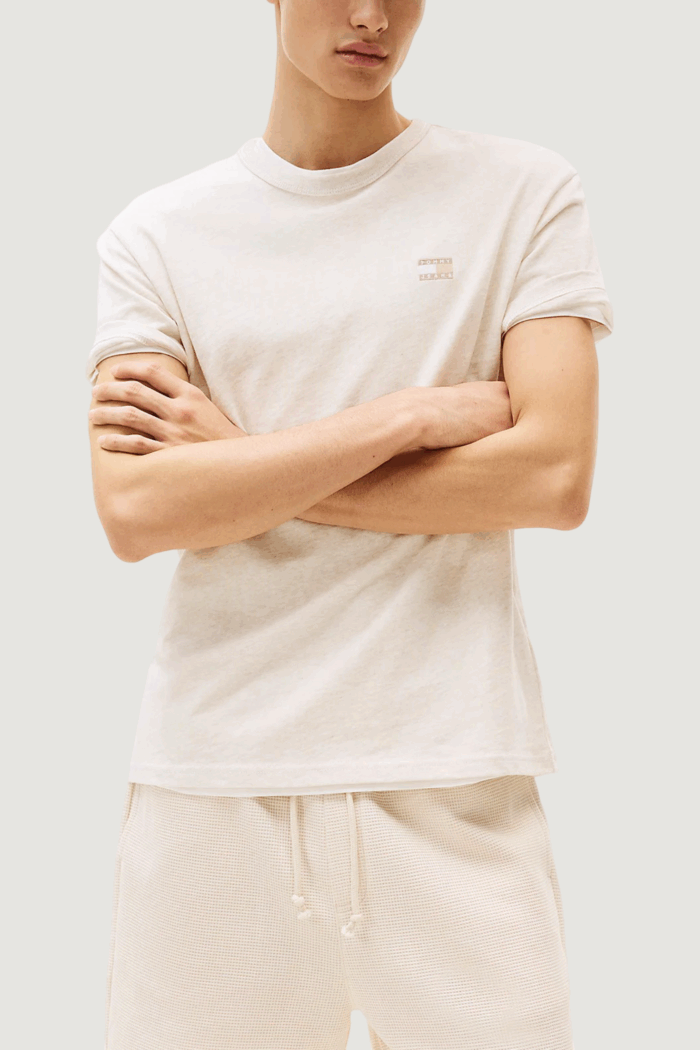 T-shirt Tommy Hilfiger Jeans tjm reg badge tee Avorio