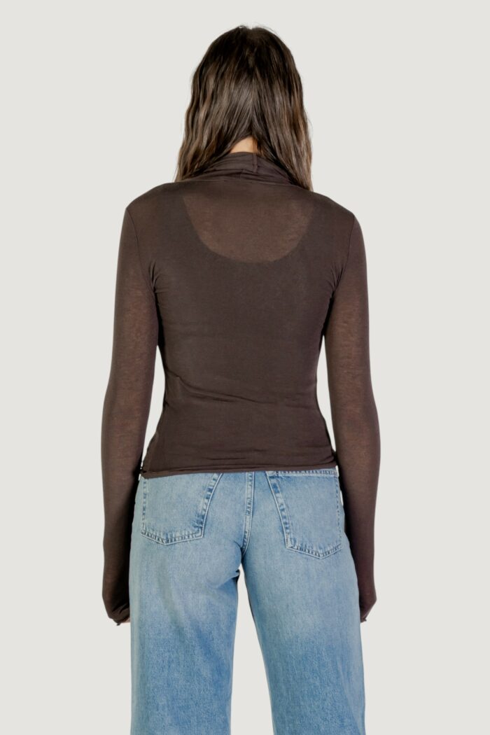 T-shirt manica lunga Choral  Cioccolato