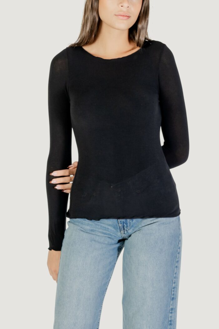 T-shirt manica lunga Choral Nero