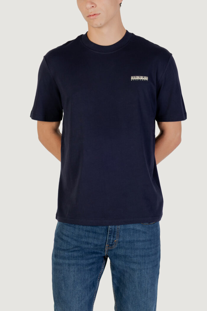 T-shirt Napapijri s-small box ss Blu
