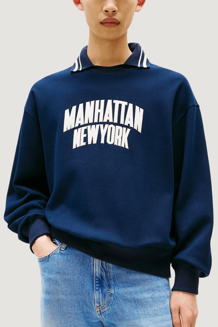 T-shirt manica lunga Tommy Hilfiger Jeans tjc rlx pique interl Blue scuro