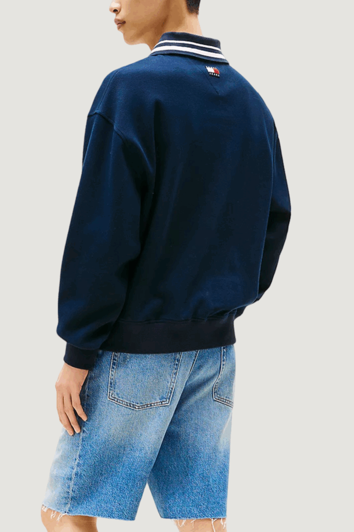 T-shirt manica lunga Tommy Hilfiger Jeans tjc rlx pique interl Blue scuro