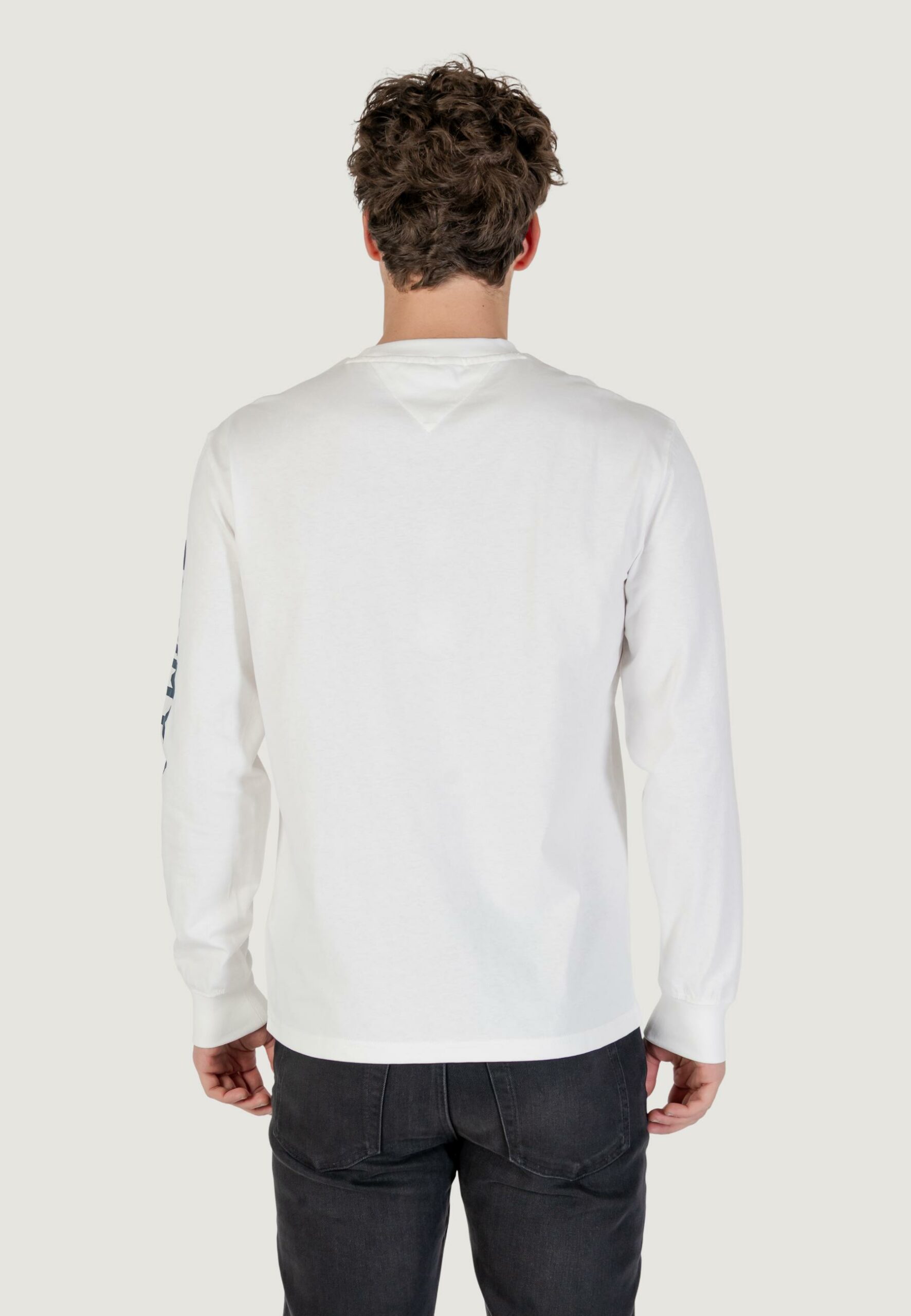 T-shirt manica lunga Tommy Hilfiger Jeans tjm reg pop col nw c Panna - Foto 4