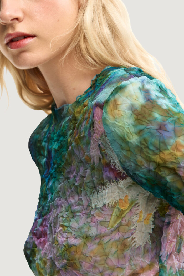 Bluse manica lunga Desigual blus_bettle Azzurro