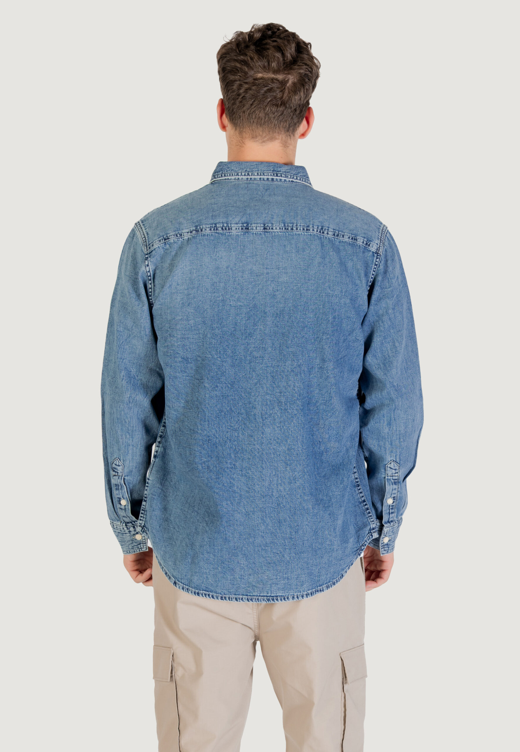 Camicia manica lunga Calvin Klein Jeans casual classic Indigo - Foto 4