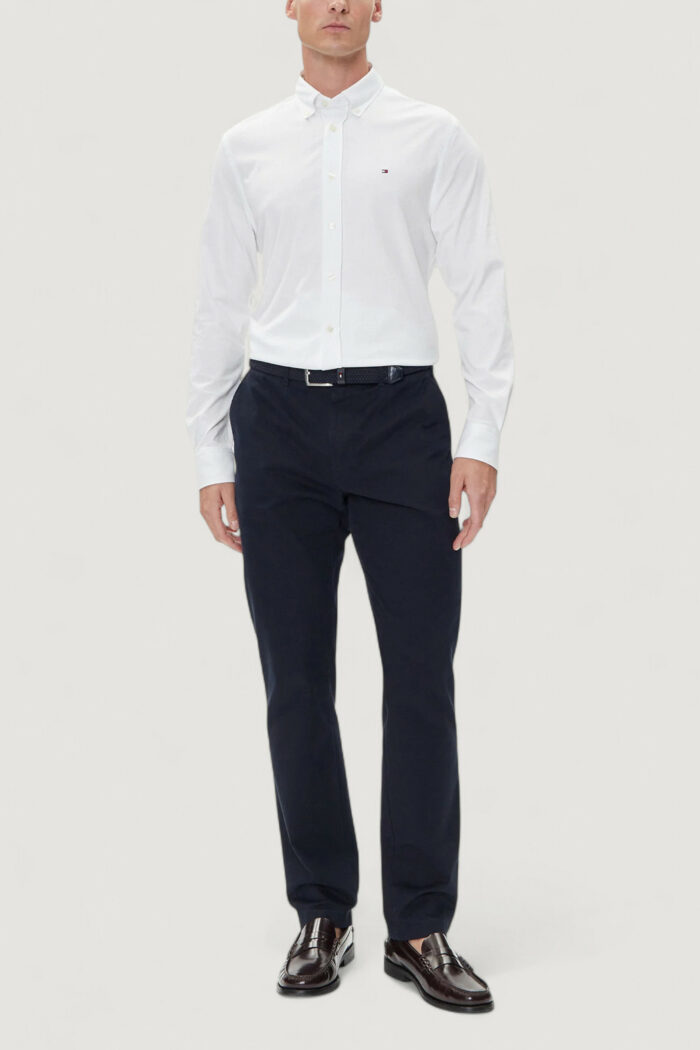 Camicia manica lunga Tommy Hilfiger performance knit sol Bianco