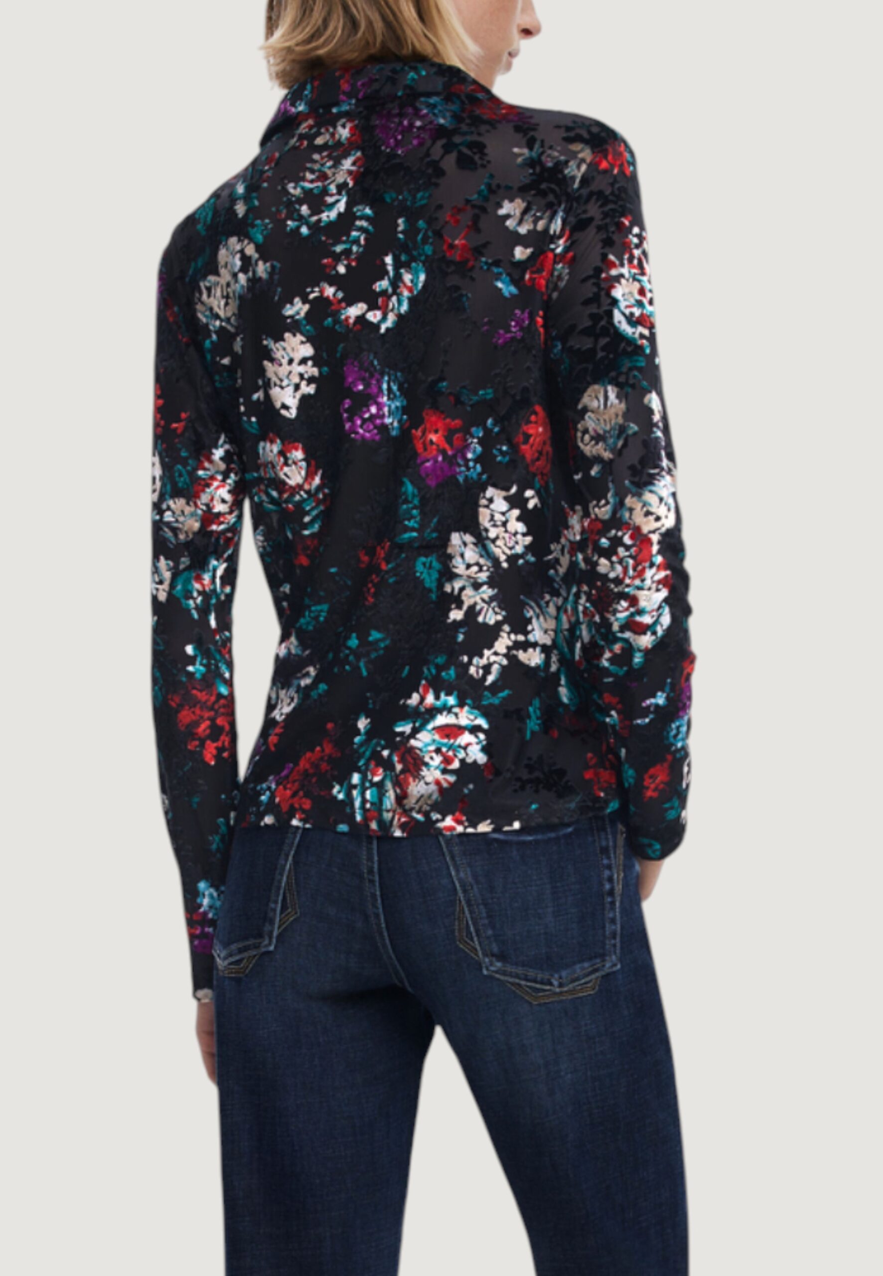 Camicia manica lunga Desigual ts_oporto Nero - Foto 3