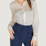 Camicia manica lunga Guess ls marthe logo shirt Avorio - Foto 1