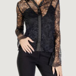 Camicia manica lunga Guess ls antoinette lace shirt Nero - Foto 1