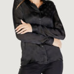 Camicia manica lunga Guess ls marthe logo shirt Nero - Foto 1