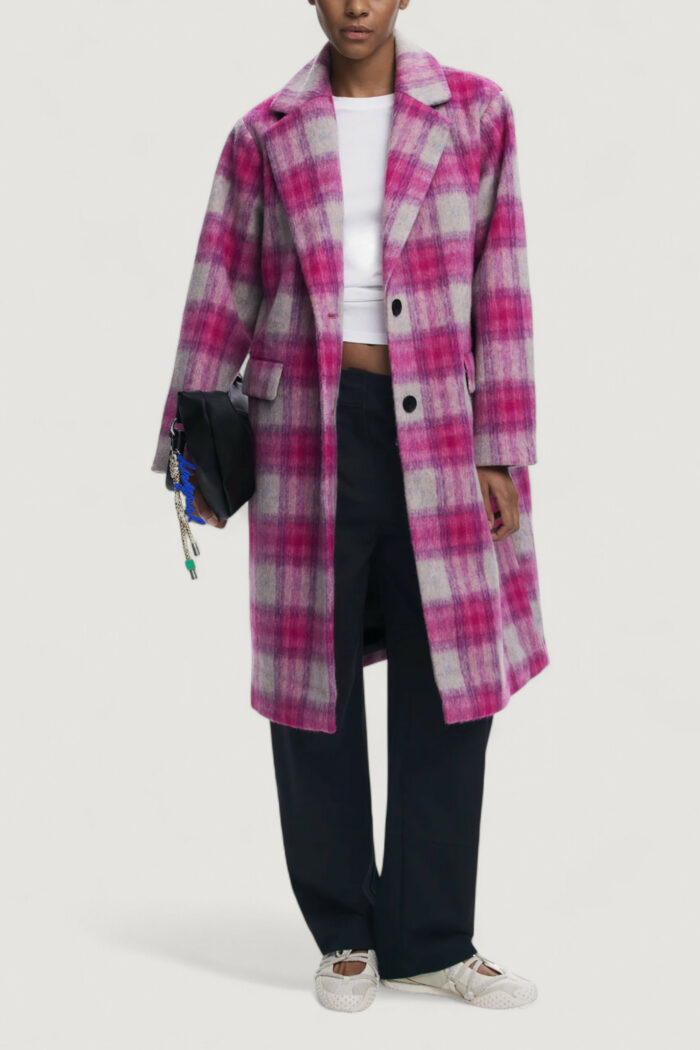 Cappotto Desigual coat_pinkcheck Rosa