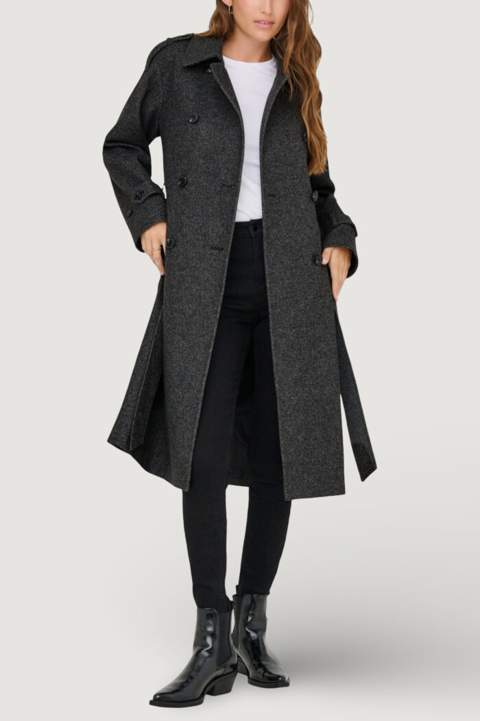 Cappotto Only onlasta trenchcoat otw Grigio Scuro